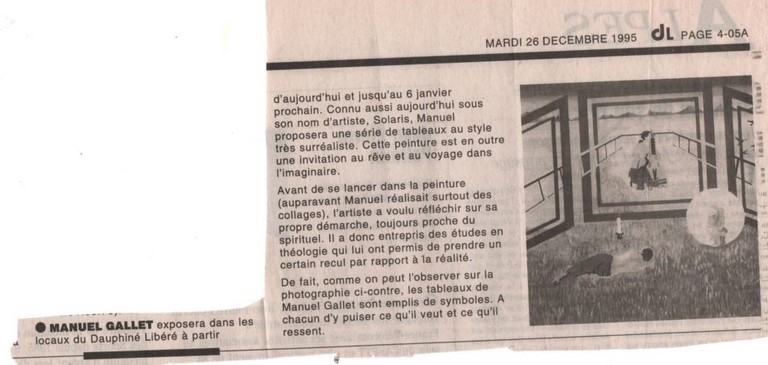 DECEMBRE 1995 ARTICLE PRESSE EXPO