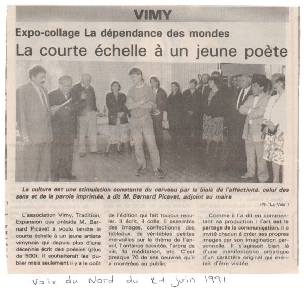 JUIN 1991 ARTICLE DE PRESSE EXPO